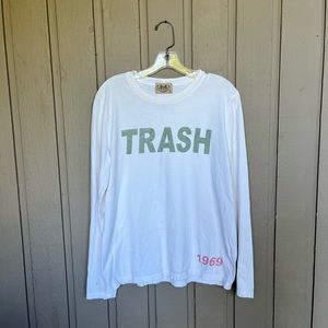 Vintage Juicy Couture Mens Long Sleeved Tee Shirt ~ TRASH ~ Rare ~ as is